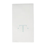 Antique Initial-Robin's Egg Paper Linen Boxed Guest Towels