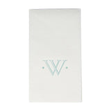 Antique Initial-Robin's Egg Paper Linen Boxed Guest Towels