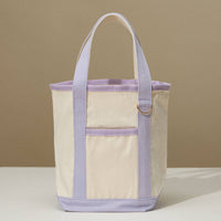 Everywhere-Carry Canvas Tote Bag with Charm Holder