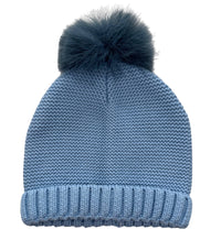 Kids' Faux Fur Pompom Knit Hat