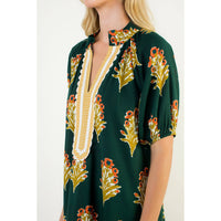 Floral Print V-Neck Dress