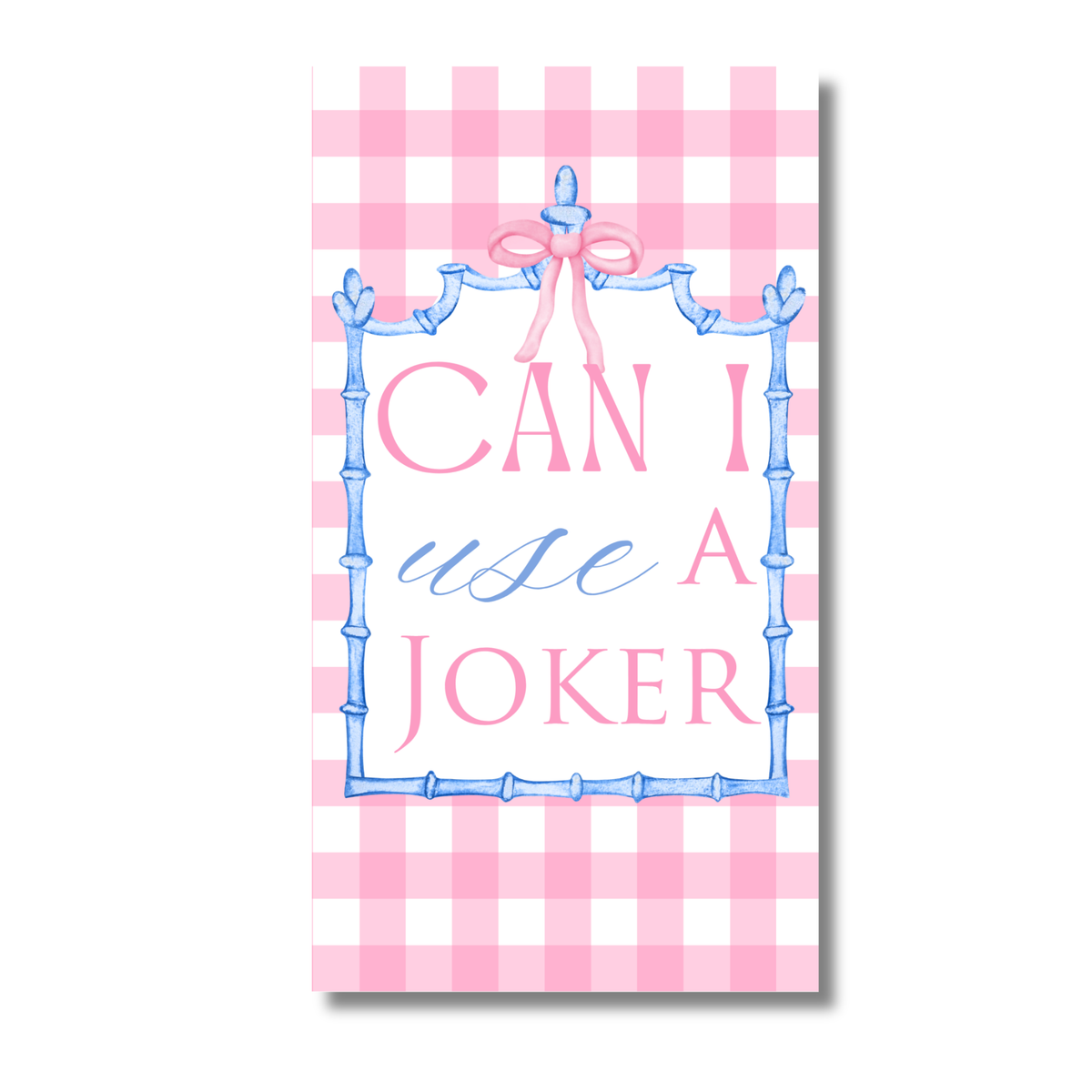 Mahjong Pink Plaid 