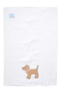 Puppy Applique Burp