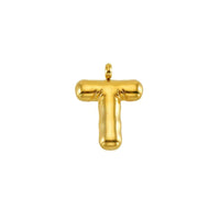 Puffy Gold Letter Pendant