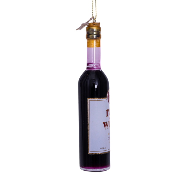 Ornament glass Wine bottle