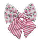 Pink Hydrangea Bow Tie