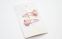 Premium Children's Barrettes - Strawberries