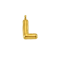 Puffy Gold Letter Pendant