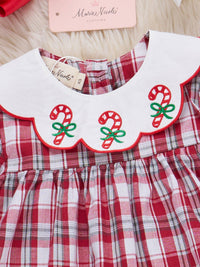 Candy Cane Plaid Dress