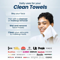 Clean Towels™, Disposable Face Towels, 25 Count