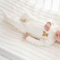 Bear Hugs Zip Footie - Ivory