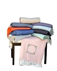 Fringed Herringbone Throws
