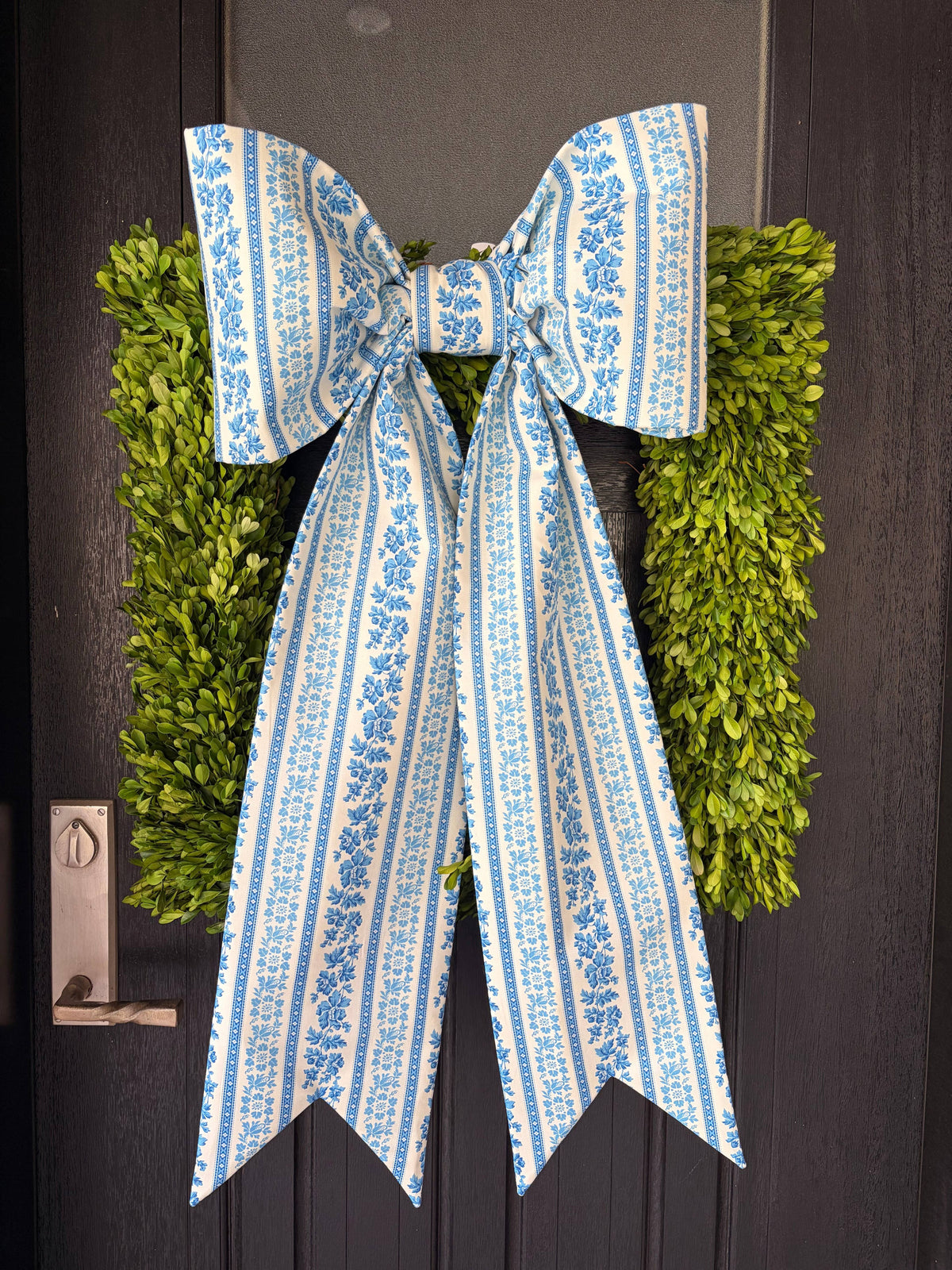 The Bleu Rêverie Stripe Bow