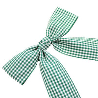 Rosewater Gingham Ribbon bow clips - 21 colors
