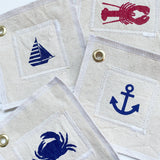 Nautical Canvas Coasters  - Set of 4