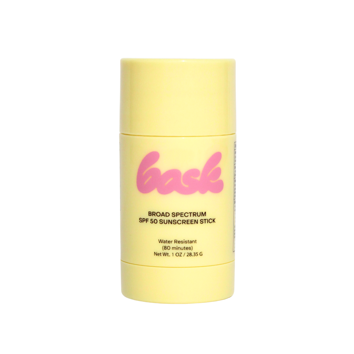 Bask SPF 50 Fragrance Free Suncreen Stick - Face & Lip Balm