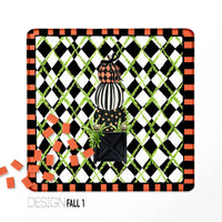 Fall, Halloween, Thanksgiving, Mahjong Mat, Neoprene