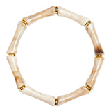 Lucy - Bamboo Acrylic Bracelet - Bone