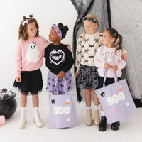 Boo Trick or Treat Patch Halloween Tote - Kids Acessories