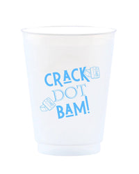 Crack Dot Bam Mahjong Reusable Frost Flex Cups