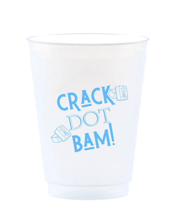 Crack Dot Bam Mahjong Reusable Frost Flex Cups