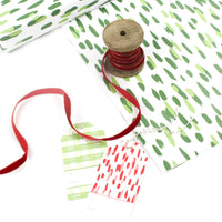 Green Brushstroke Gift Wrapping Paper