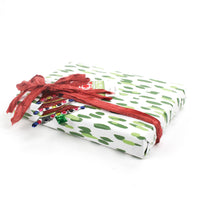 Green Brushstroke Gift Wrapping Paper