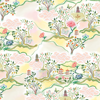 WHOLESALE Scalloped Square Table Topper | Pink Pagoda