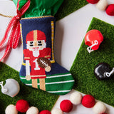 Tight End Tidings, Football Nutcracker Bauble Stocking