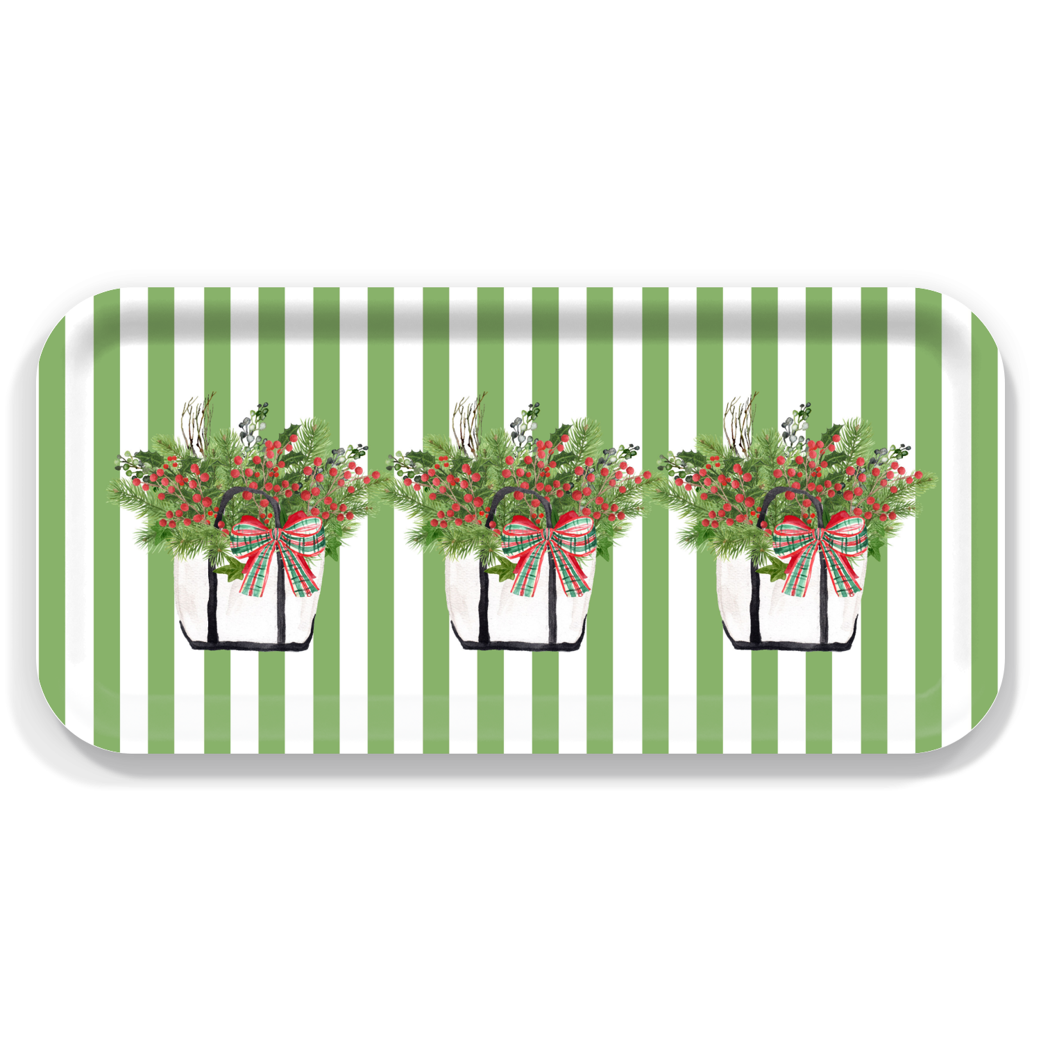 Christmas Tote Serving Tray