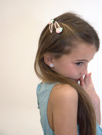 Premium Children's Barrettes - Strawberries