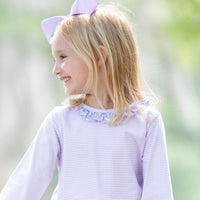 Lavender Ruffle Top