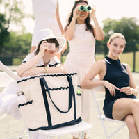 Scalloped Tennis Tote