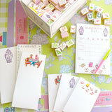 Dogs Playing Mahjong Notepad