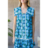 Sleeveless Flower Print Dress