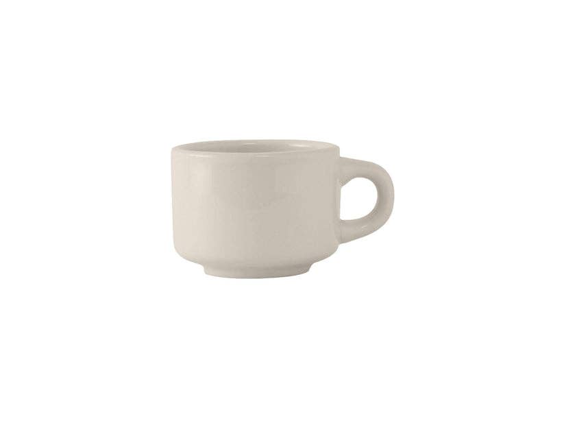 Rounded Ceramic Stackable Cup, 7oz