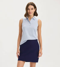 Sleeveless Cotton Polo