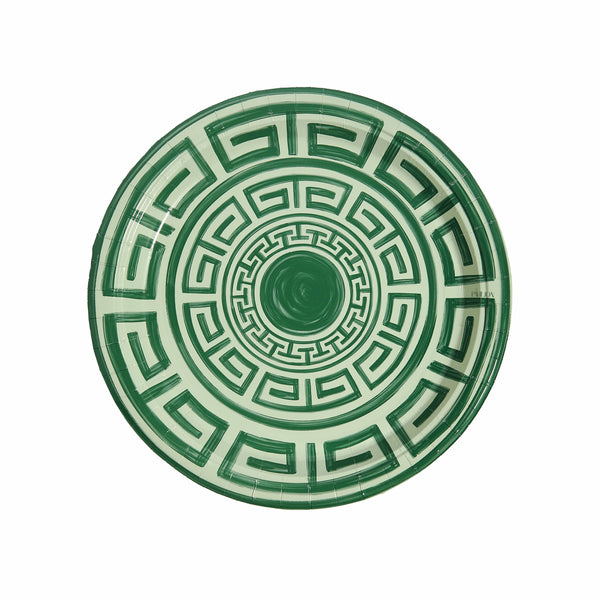 Greek Key Pavilion Dinner Plates - 8 per pac