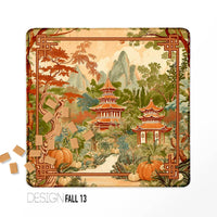 Fall, Halloween, Thanksgiving, Mahjong Mat, Neoprene