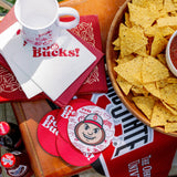 Ohio State White 3 ply Napkins Set of 25