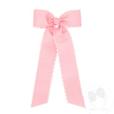 Wee Ones Girls Grosgrain Bow With Streamers
