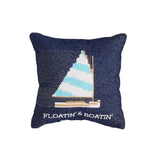 Floatin & Boatin Mini Embroidered Mini Pillow