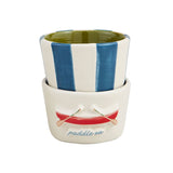 Canoe Retreat Stacked Tidbit Bowl Set