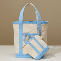 Everywhere-Carry Canvas Tote Bag with Charm Holder
