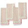 Floral Block Print Cloth Napkins Set of 4