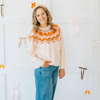 Pumpkin Pearl Gemstone Headband - Kids Hair Accessories
