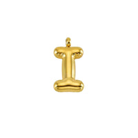 Puffy Gold Letter Pendant