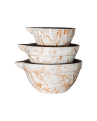 Marbled Terra Mixing Bowls - Set of 3