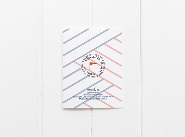 Tennis Weekender Society Greeting Card
