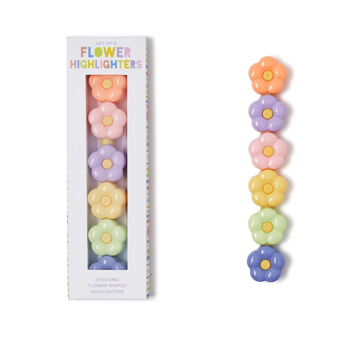 Flower Power Stackable Flower Highlighters in Gift Box